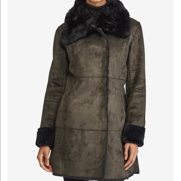 Ralph Lauren Faux Fur Faux-Shearling Coat